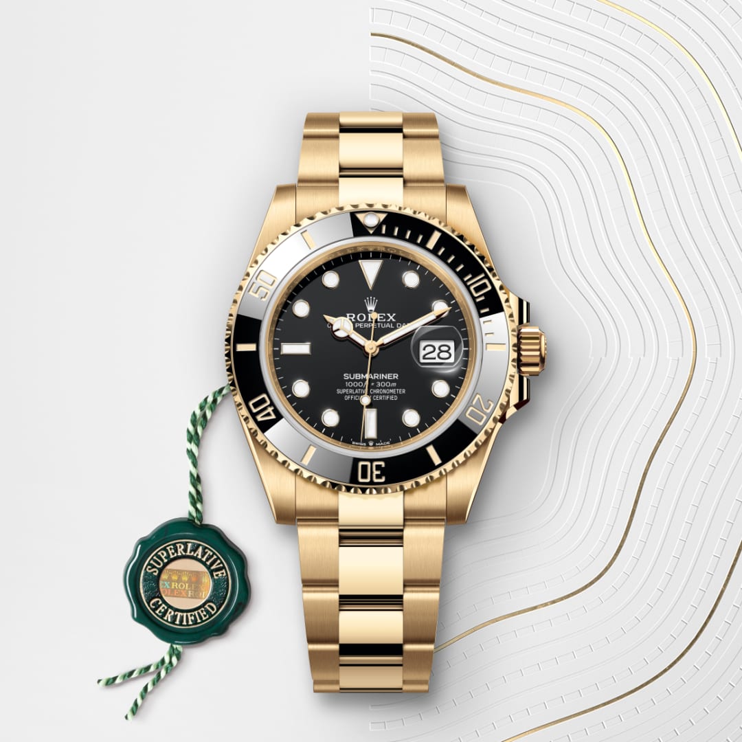 Rolex Submariner Date Oyster, 41 mm, yellow gold