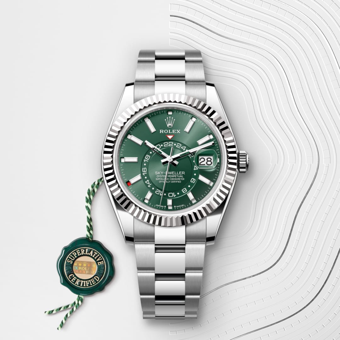 Rolex Sky-Dweller Oyster, 42 mm, Oystersteel and white gold