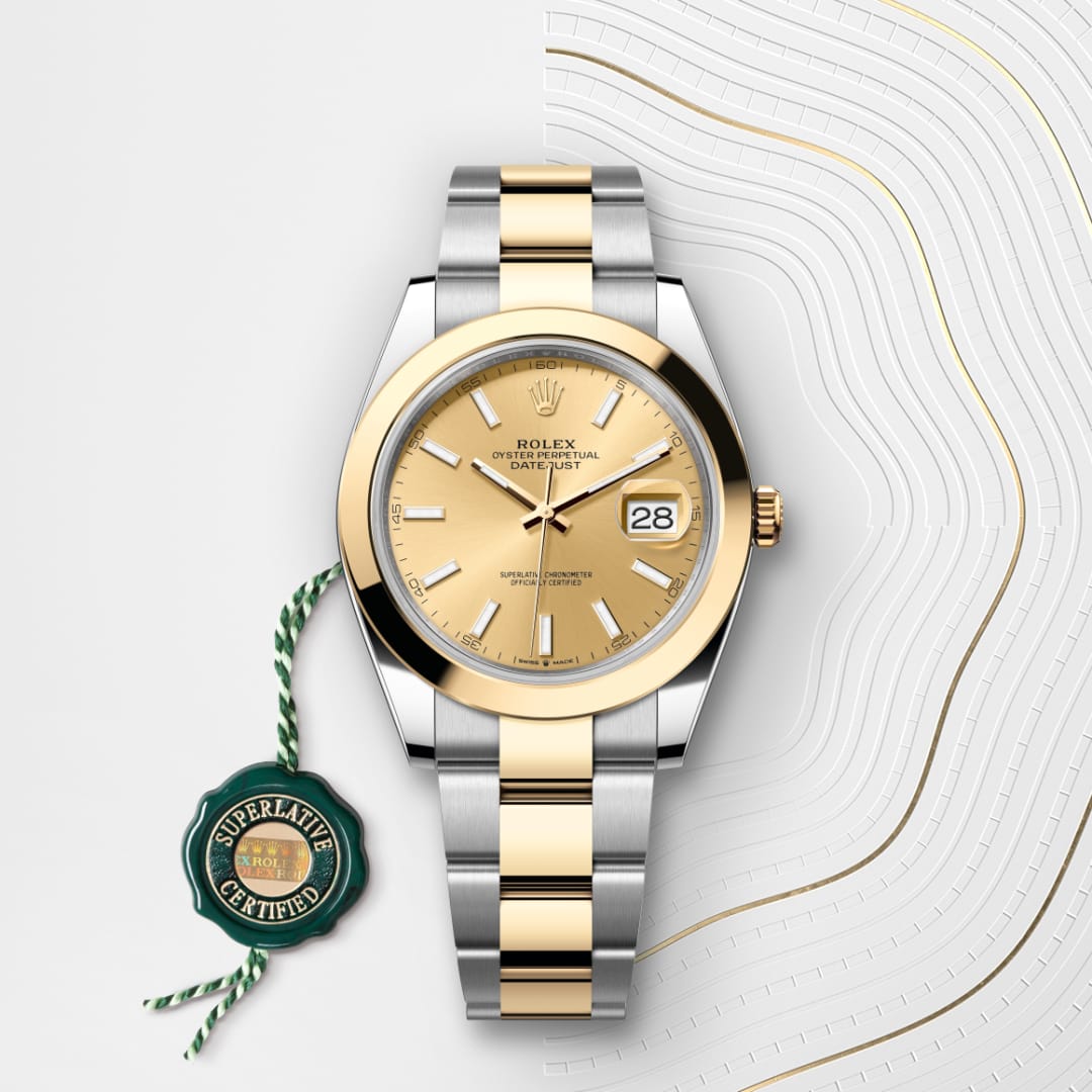 Rolex Datejust 41 Oyster, 41 mm, Oystersteel and yellow gold