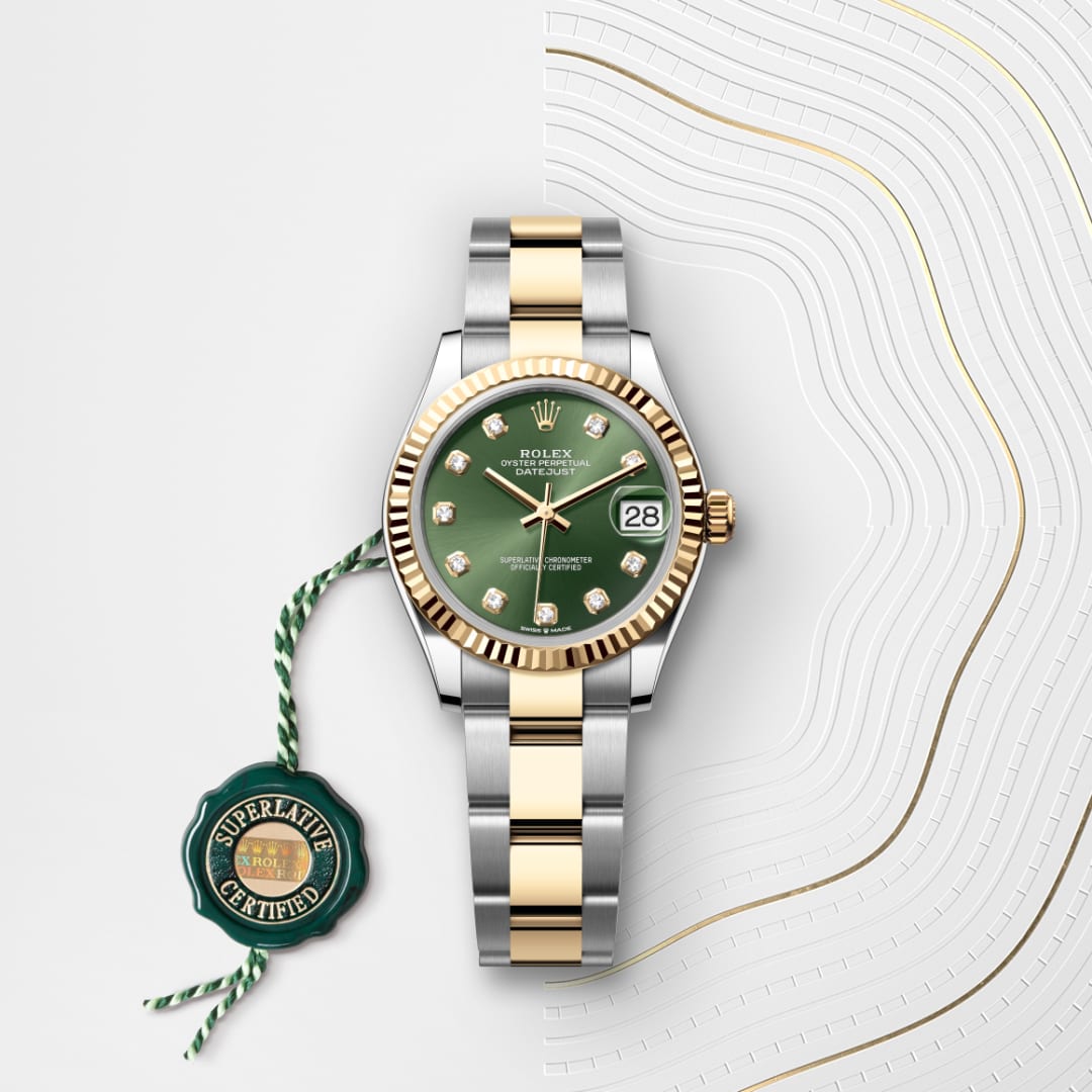 Rolex Datejust 31 Oyster, 31 mm, Oystersteel and yellow gold