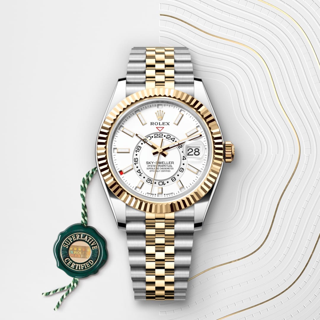 Rolex Sky-Dweller Oyster, 42 mm, Oystersteel and yellow gold