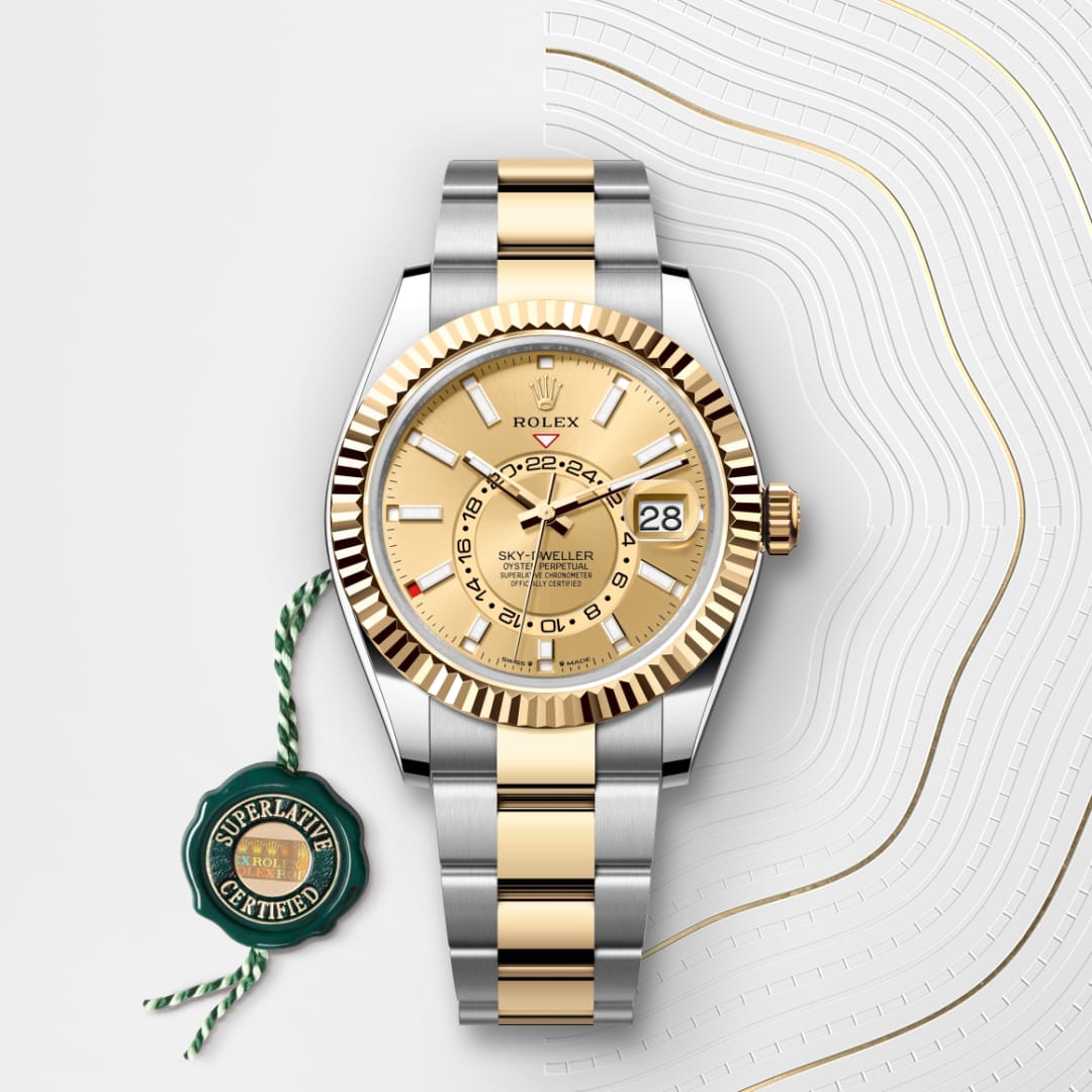 Rolex Sky-Dweller Oyster, 42 mm, Oystersteel and yellow gold