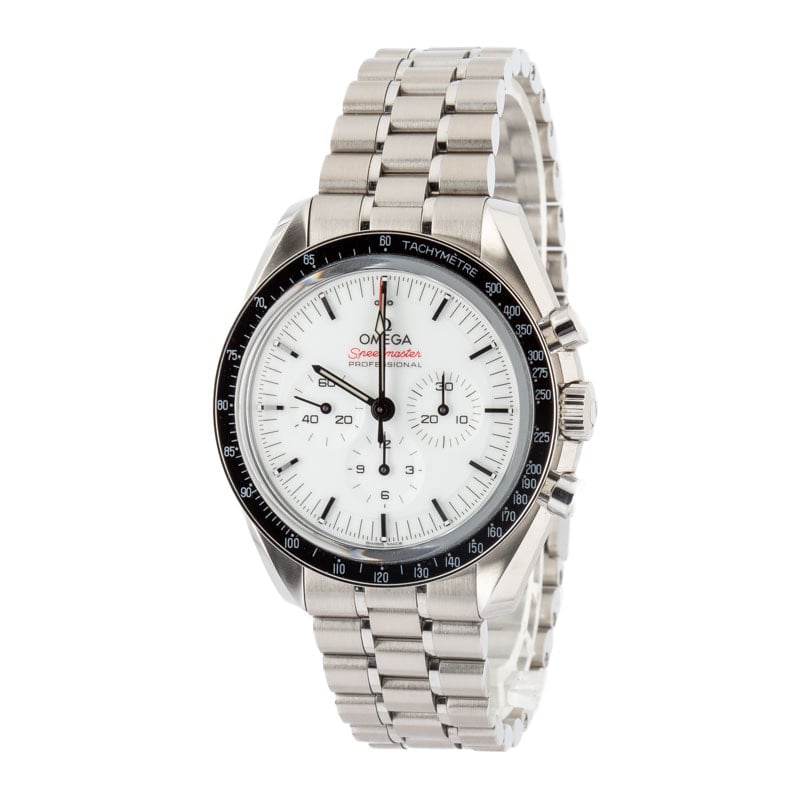 Omega Speedmaster 42MM White Dial Moonwatch Professional