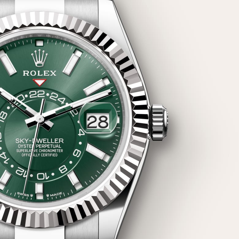 Rolex Sky-Dweller Oyster, 42 mm, Oystersteel and white gold