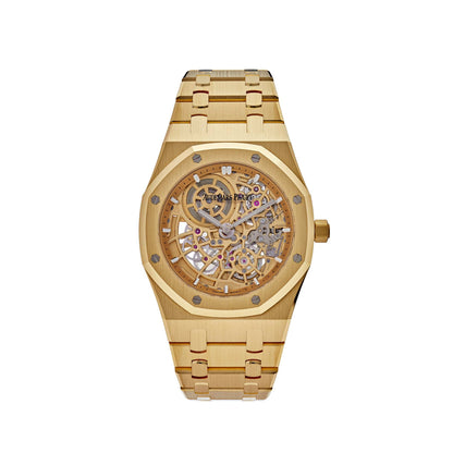 Audemars Piguet Royal Oak 16204BA.OO.1240BA.01 Jumbo Extra-Thin Yellow Gold Openworked