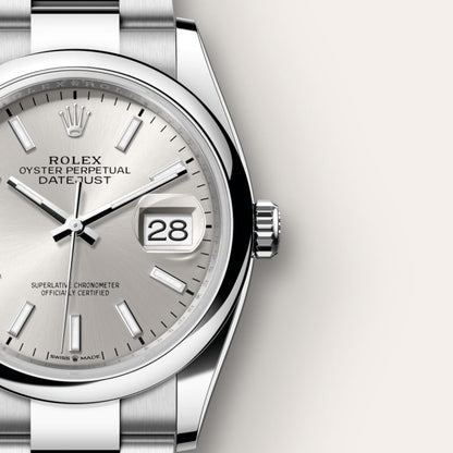 Rolex Datejust 36 Oyster, 36 mm, Oystersteel