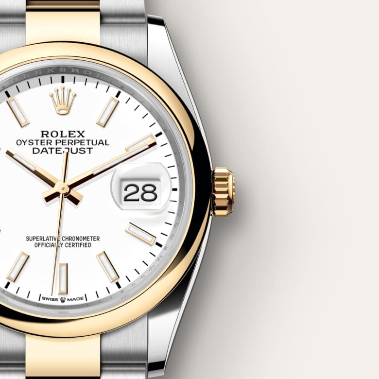 Rolex Datejust 36 Oyster, 36 mm, Oystersteel and yellow gold