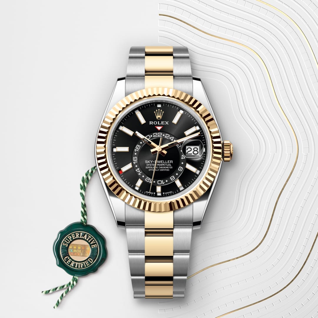 Rolex Sky-Dweller Oyster, 42 mm, Oystersteel and yellow gold
