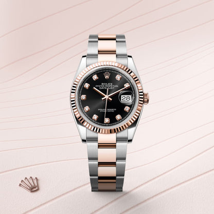 Rolex Datejust 36 Oyster, 36 mm, Oystersteel and Everose gold