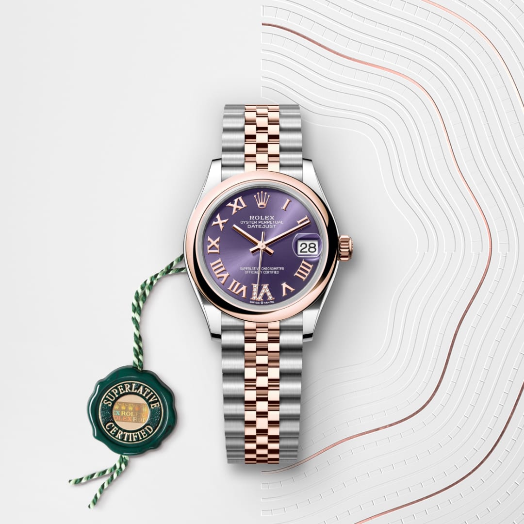 Rolex Datejust 31 Oyster, 31 mm, Oystersteel and Everose gold