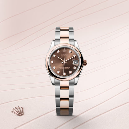 Rolex Datejust 31 Oyster, 31 mm, Oystersteel and Everose gold