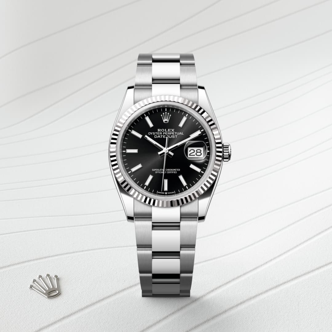 Rolex Datejust 41 Oyster, 41 mm, Oystersteel and white gold