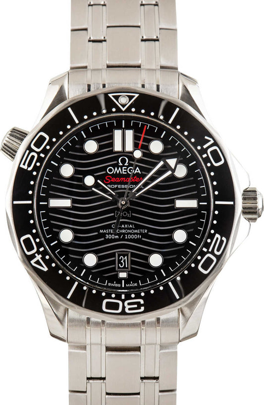 Omega Seamaster Stainless Steel on Rubber Diver 300M