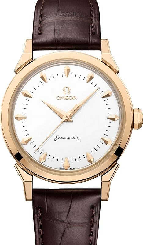 Omega Seamaster Milano Cortina 2026 Moonshine Gold on Leather