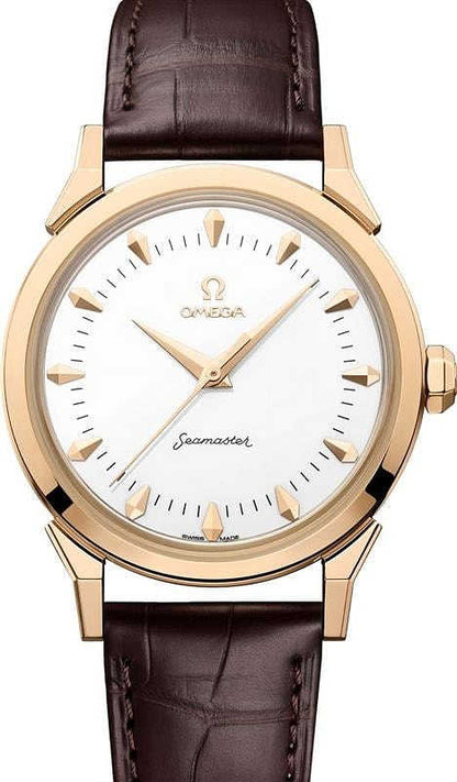 Omega Seamaster Milano Cortina 2026 Moonshine Gold on Leather