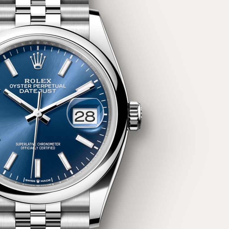 Rolex Datejust 36 Oyster, 36 mm, Oystersteel