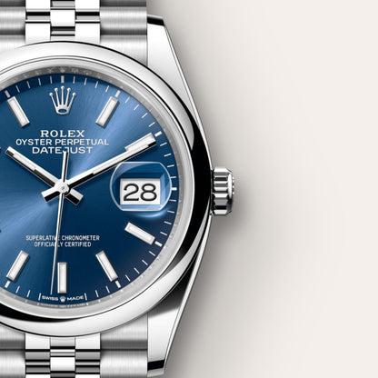 Rolex Datejust 36 Oyster, 36 mm, Oystersteel