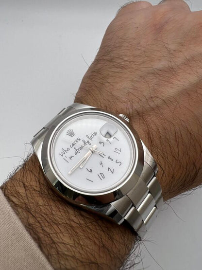 ROLEX Datejust 41 Who Cares I'M Already Late