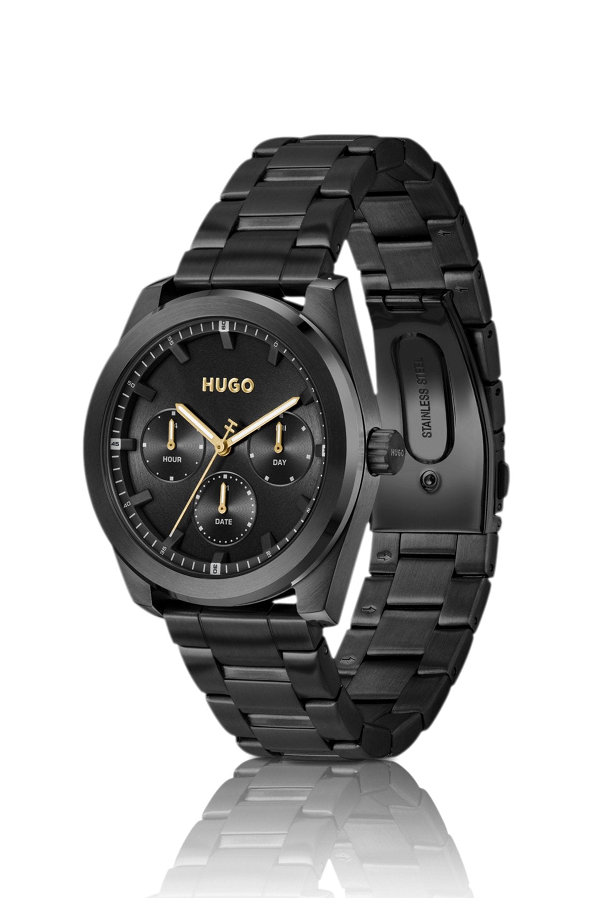 Hugo Boss Black-plated watch with tonal dial