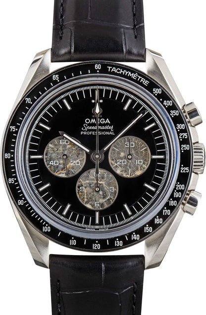 Omega Speedmaster Calibre 321 Platinum on Leather Strap