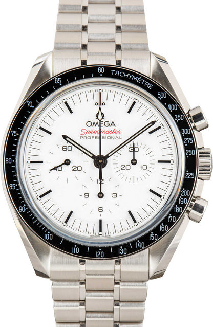 Omega Speedmaster 42MM White Dial Moonwatch Professional