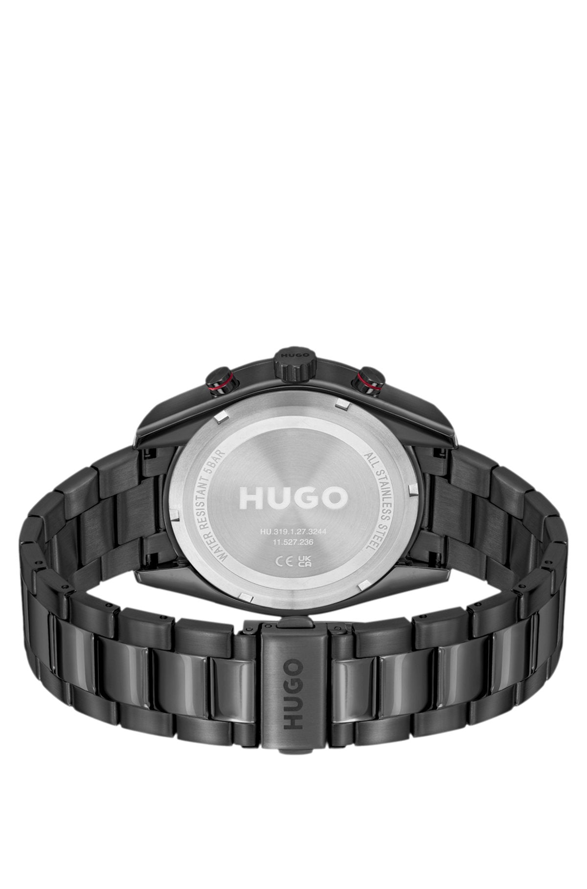 Hugo Boss Black-tone watch with matching three-link bracelet