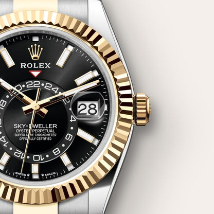 Rolex Sky-Dweller Oyster, 42 mm, Oystersteel and yellow gold