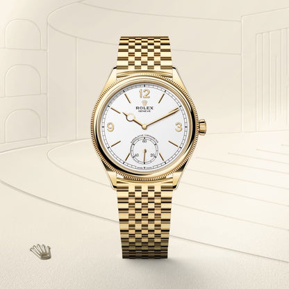 Rolex 1908 39 mm, 18 ct yellow gold, polished finish