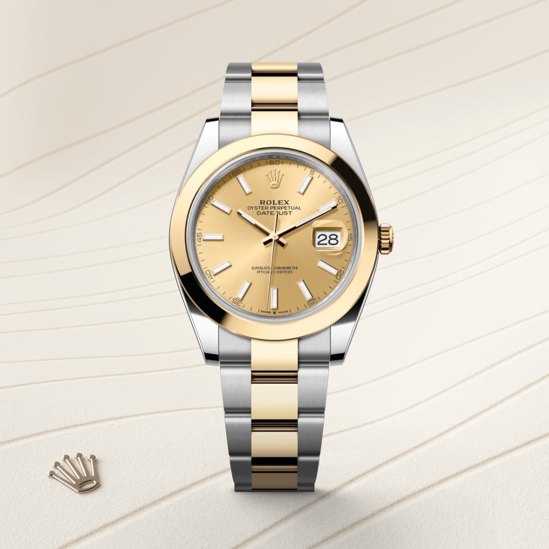 Rolex Datejust 41 Oyster, 41 mm, Oystersteel and yellow gold