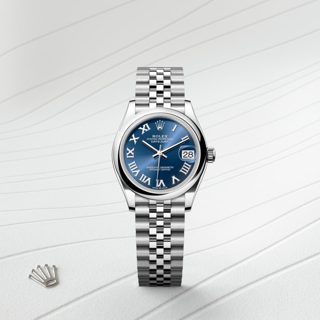 Rolex Datejust 31 Oyster, 31 mm, Oystersteel blue