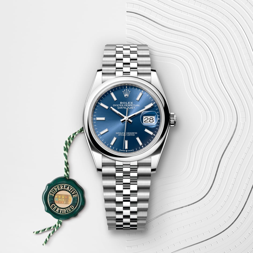 Rolex Datejust 36 Oyster, 36 mm, Oystersteel