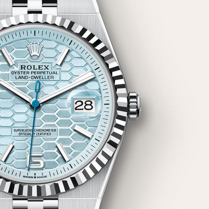 Rolex Land-Dweller 40 Oyster, 40 mm, platinum