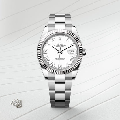 Rolex Datejust 41 Oyster, 41 mm, Oystersteel and white gold