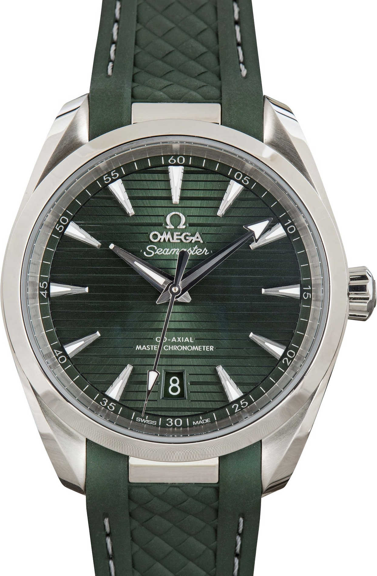 Omega Seamaster Stainless Steel Aqua Terra Green Dial