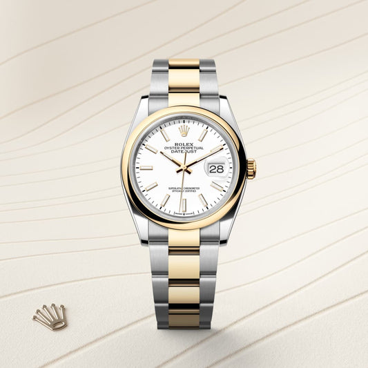 Rolex Datejust 36 Oyster, 36 mm, Oystersteel and yellow gold