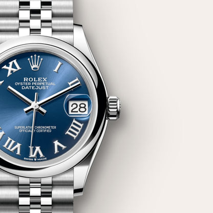 Rolex Datejust 31 Oyster, 31 mm, Oystersteel blue