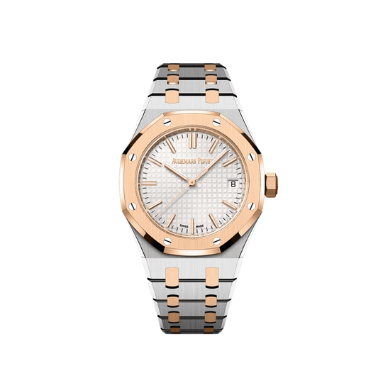 Audemars Piguet Royal Oak 15550SR.OO.1356SR.01 Stainless Steel Rose Gold White Dial