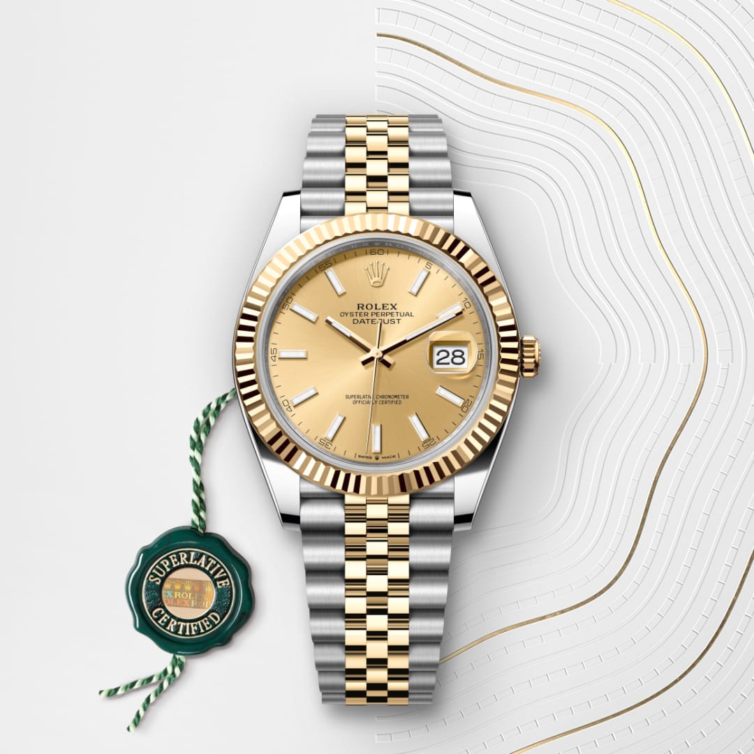Rolex Datejust 41 Oyster, 41 mm, Oystersteel and yellow gold