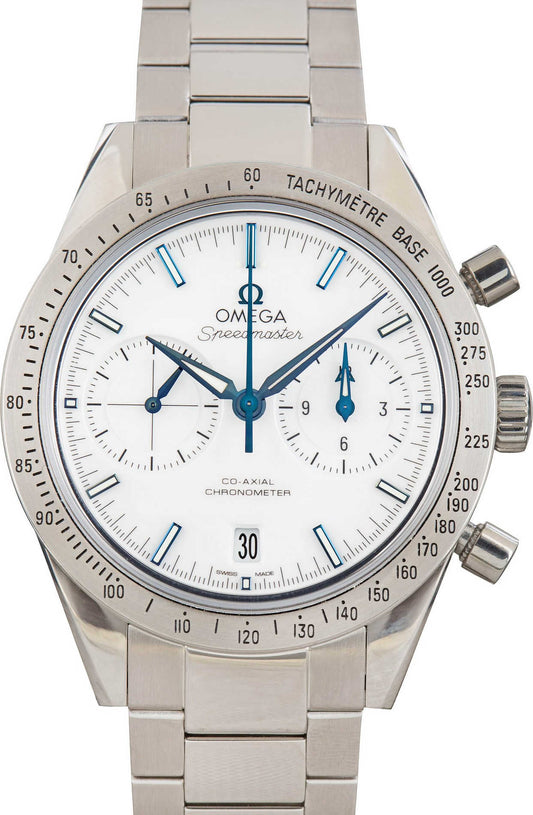 Omega Speedmaster '57 White Chronograph Dial
