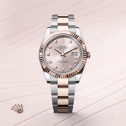 Rolex Datejust 41 Oyster, 41 mm, Oystersteel and Everose gold
