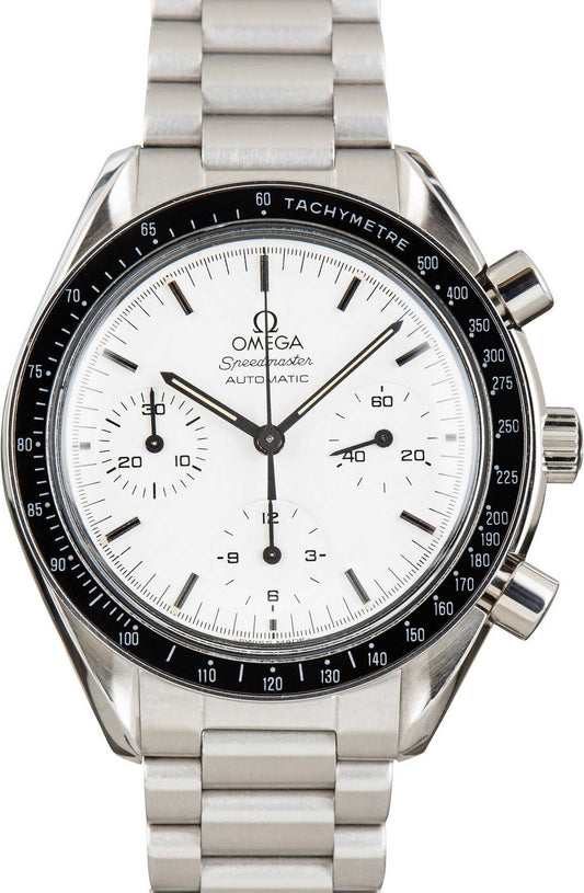 Omega Speedmaster Reduced Albino White Dial