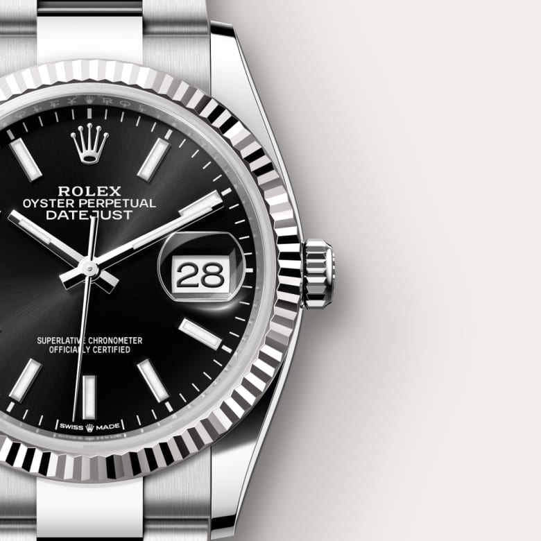 Rolex Datejust 41 Oyster, 41 mm, Oystersteel and white gold